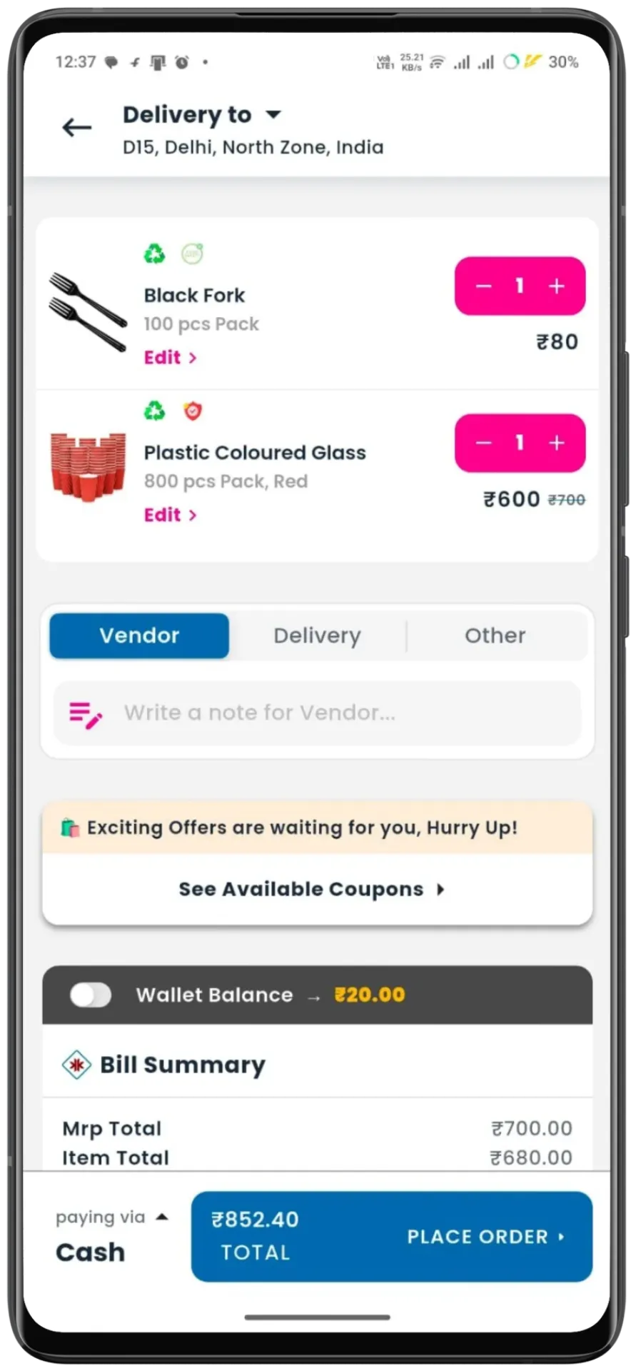 BitKart App Interface 12