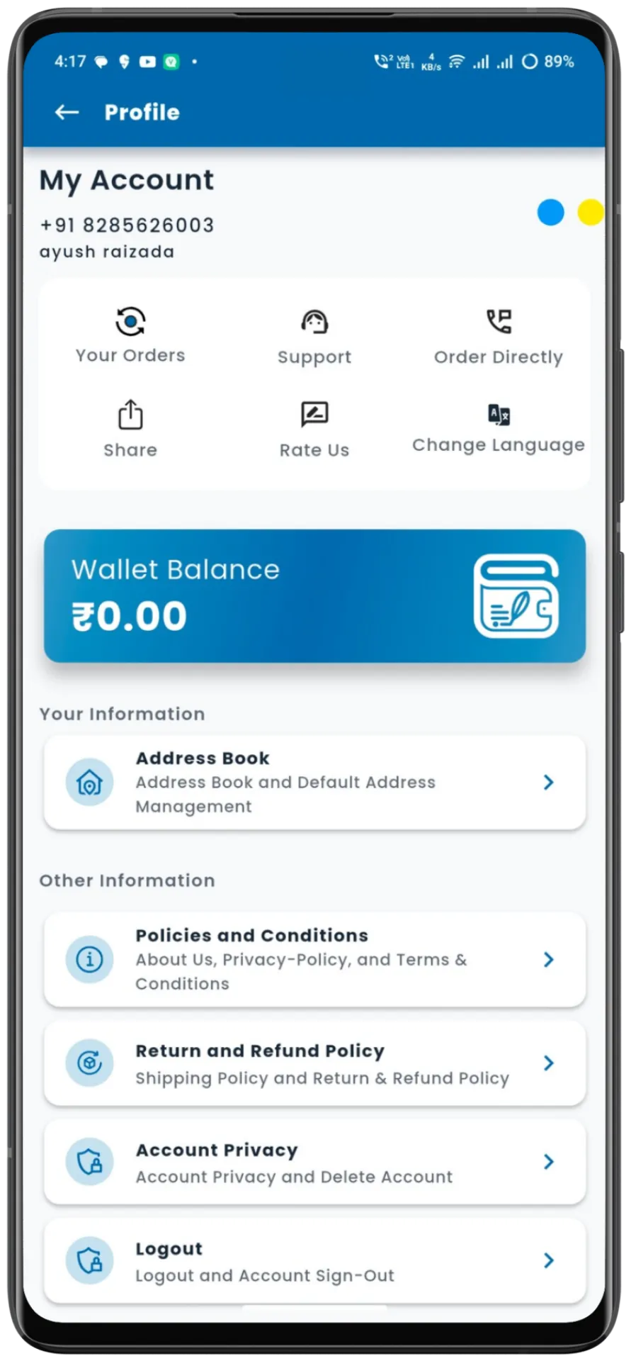 BitKart App Interface 14